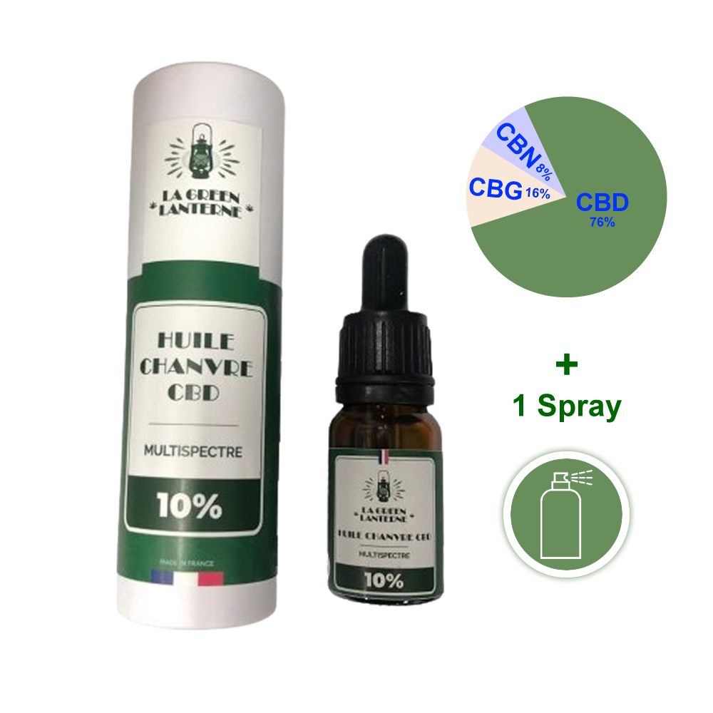 Huile cbd 10% chanvre 10ml
